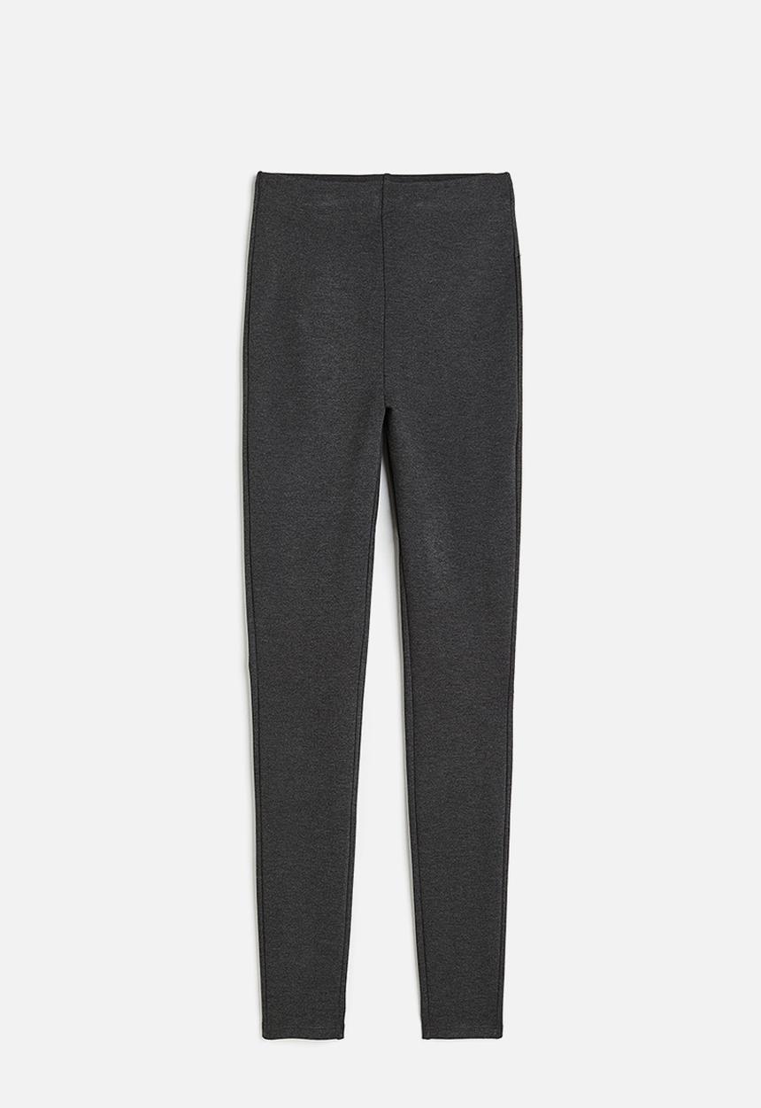 H&M - High-waisted leggings - grey