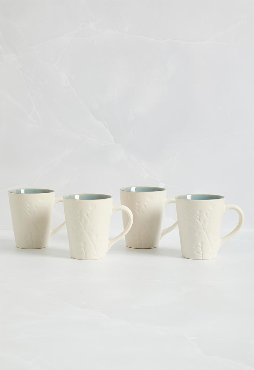 Sixth Floor - Daphne mug  set of 4 - blue