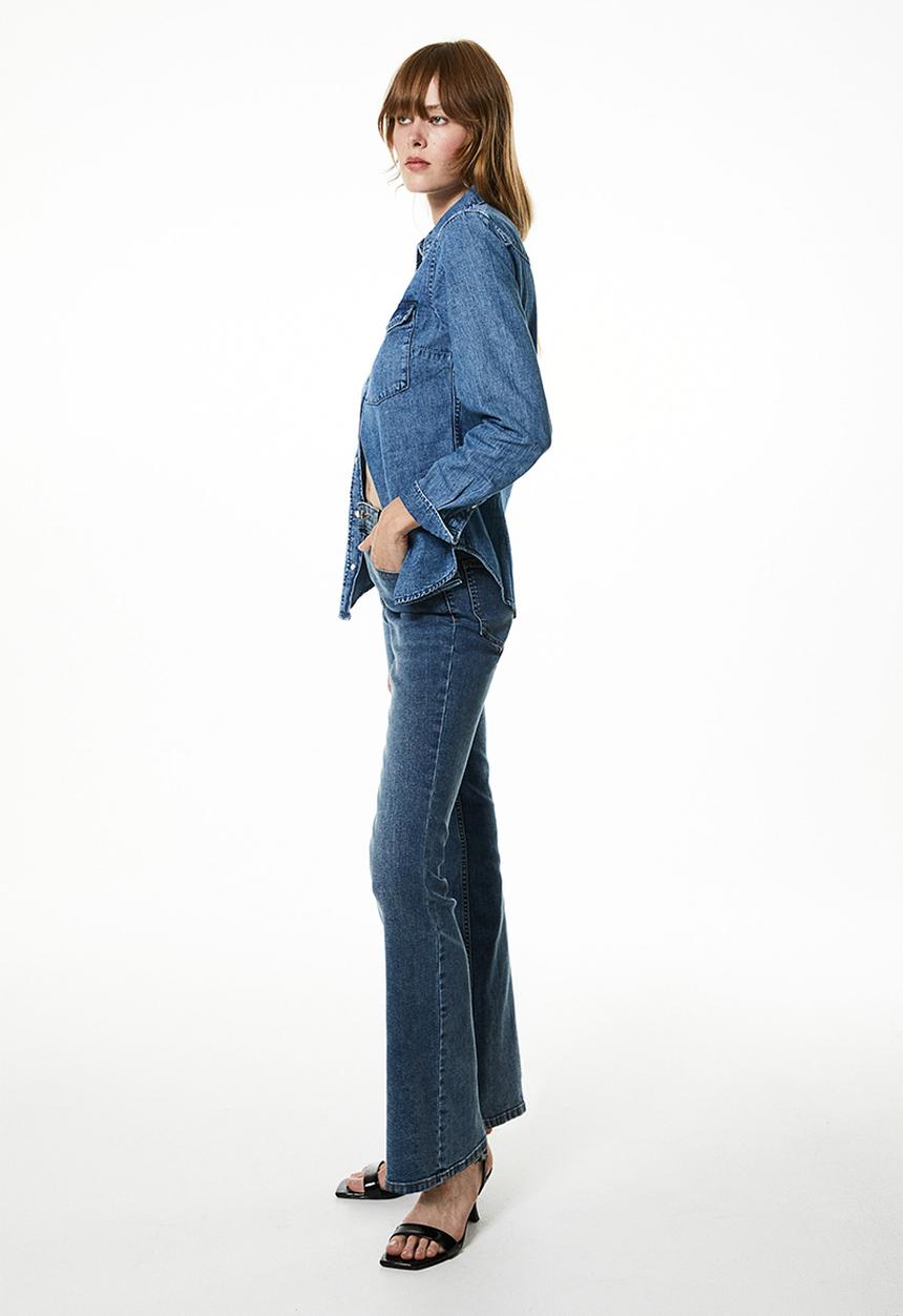 H&M - Flared high jeans - denim blue