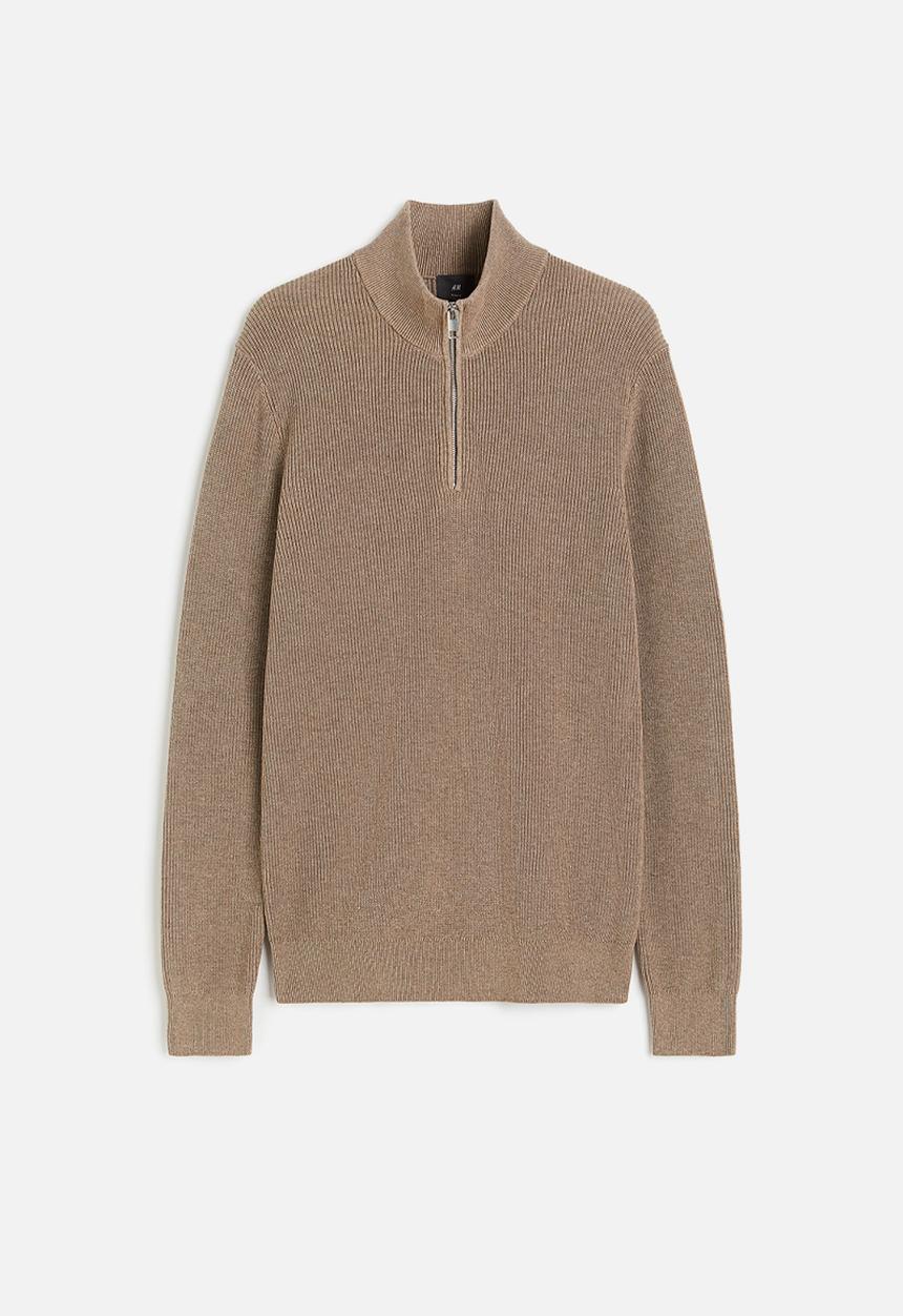 H&M - Slim fit jumper - dark beige