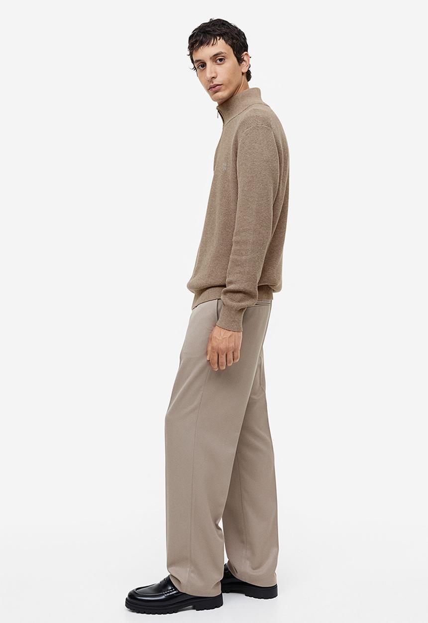 H&M - Slim fit jumper - dark beige