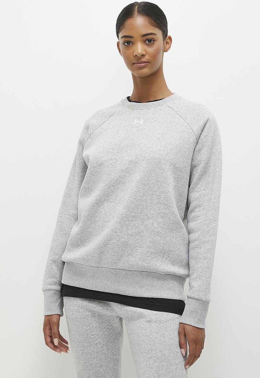 Under Armour - UA Rival Fleece Crew - Mod Gray Light Heather