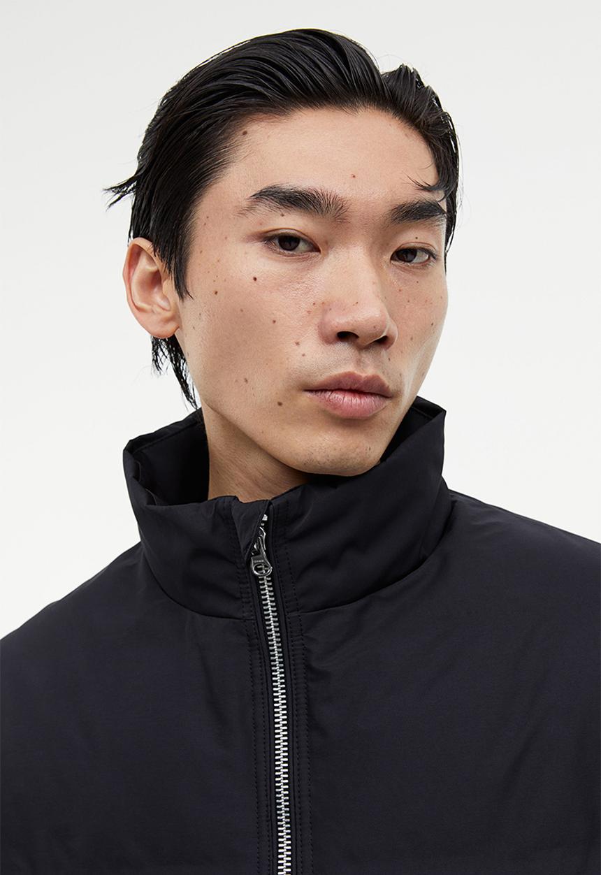 H&M - Regular fit puffer jacket - black
