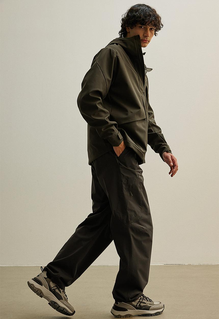 H&M - Water-repellent softshell jacket - dark khaki green