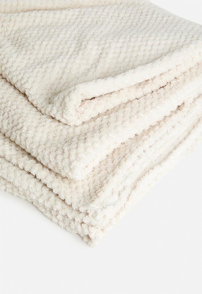 Sixth Floor - Waffle Fleece Throw - natural