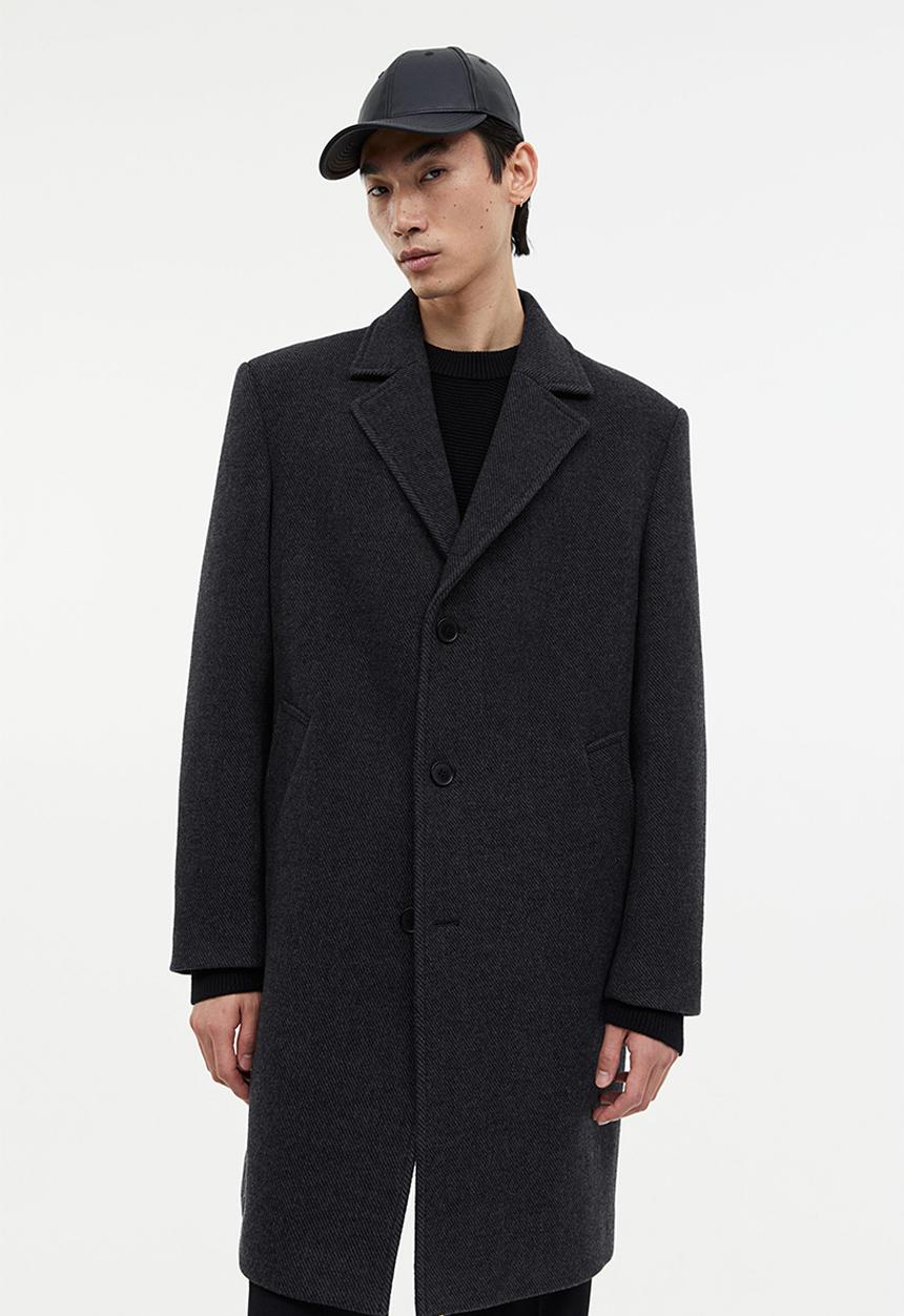 H&M - Wool-blend coat - dark grey