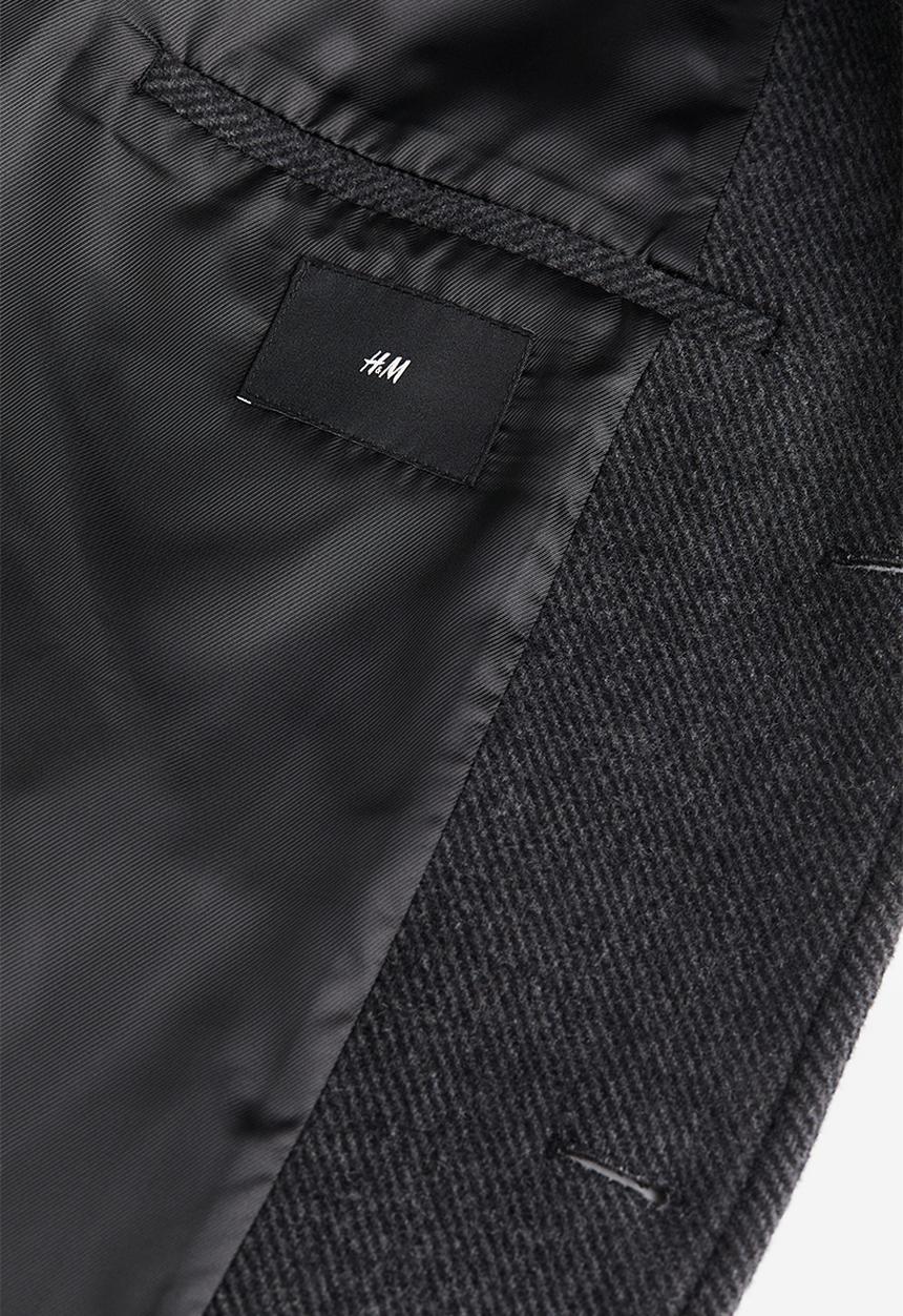 H&M - Wool-blend coat - dark grey