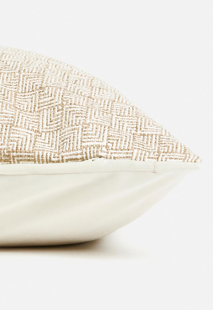 Sixth Floor - Ziga woven cushion cover - Neutral