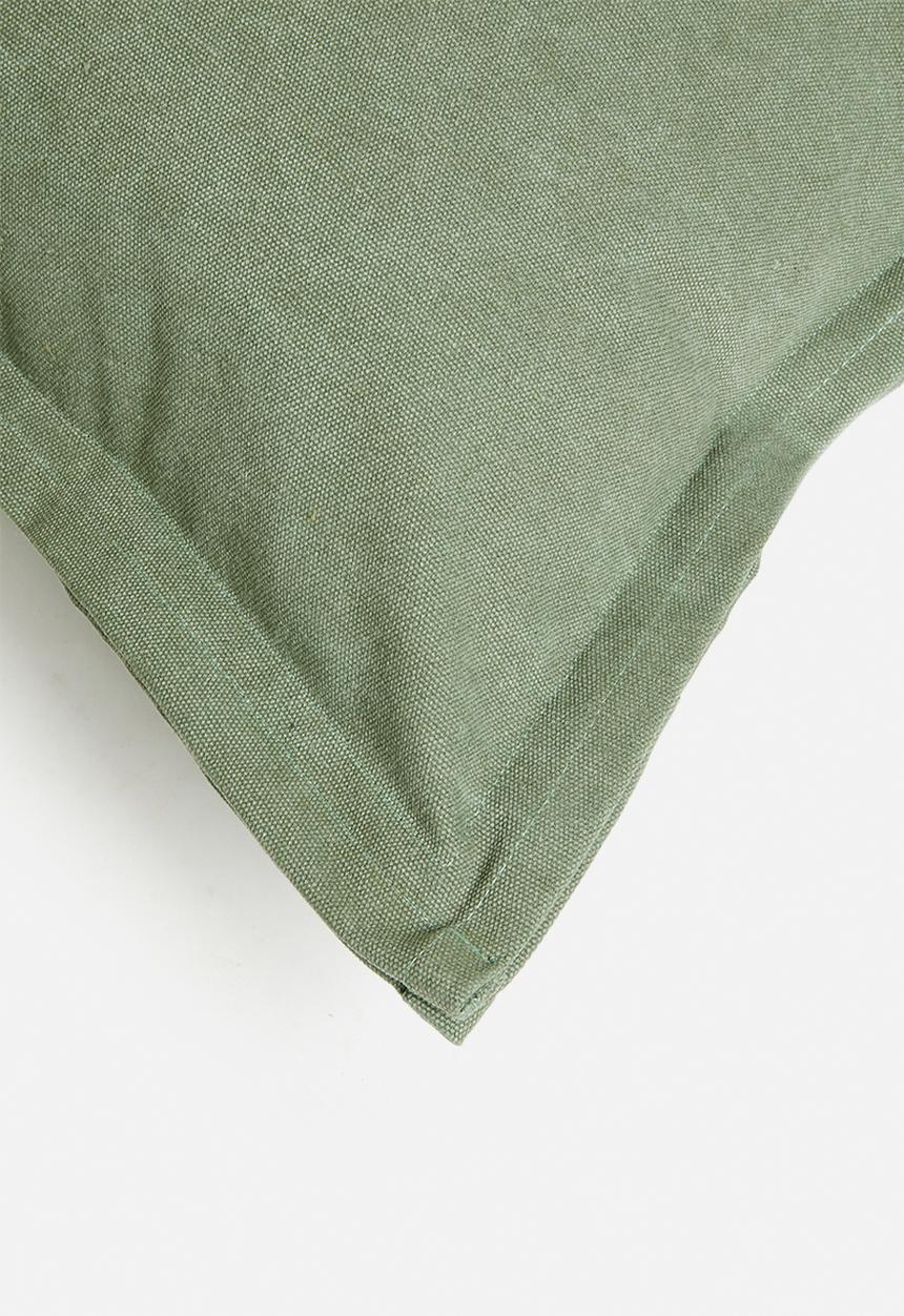 Sixth Floor - Rome plain cushion cover - Green