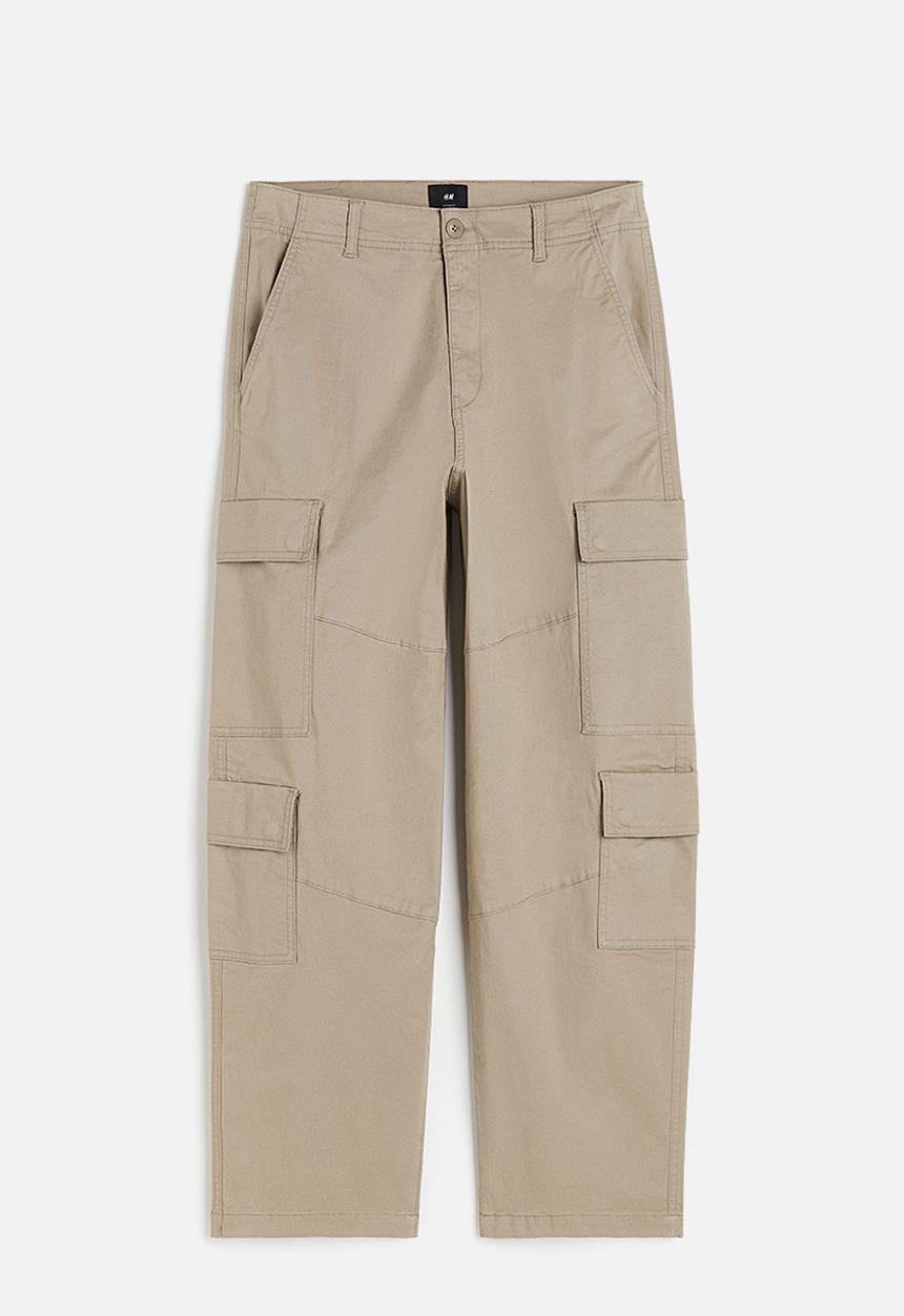 H&M - Loose fit cargo trousers - beige