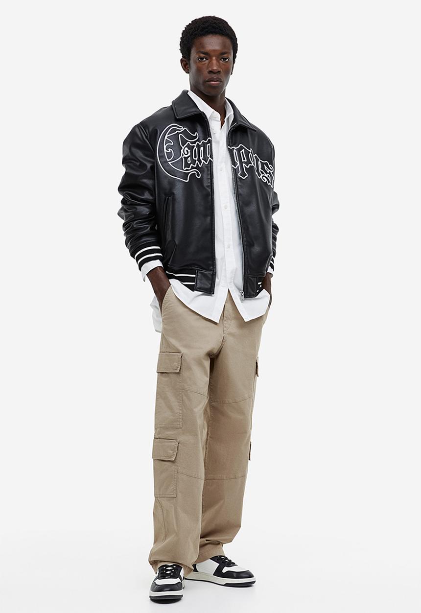 H&M - Loose fit cargo trousers - beige