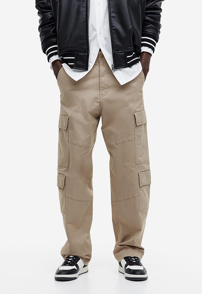 H&M - Loose fit cargo trousers - beige