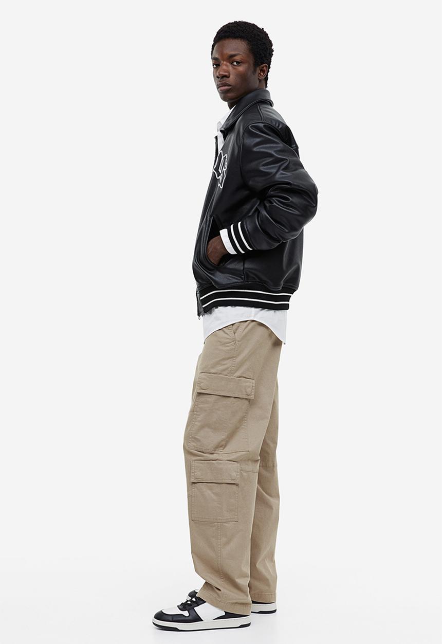H&M - Loose fit cargo trousers - beige