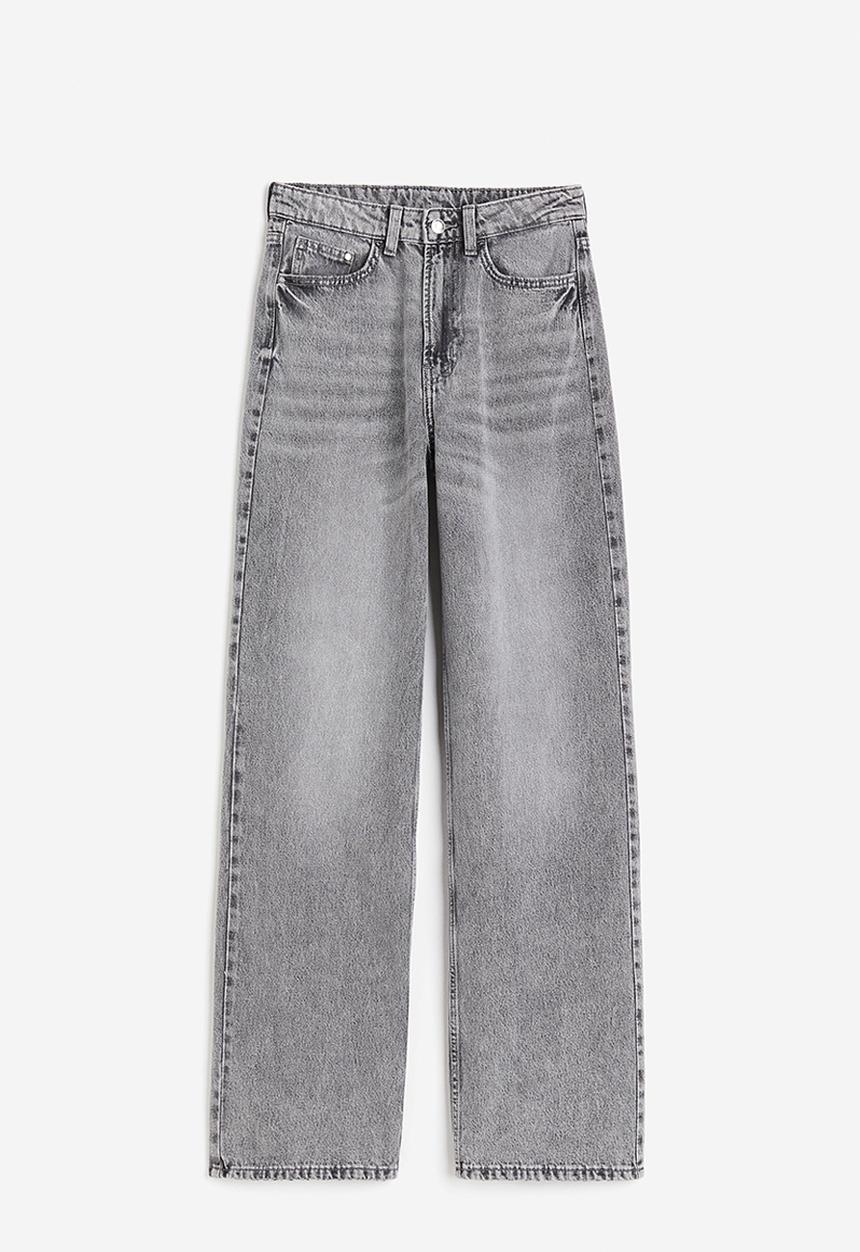 H&M - Wide ultra high jeans - grey
