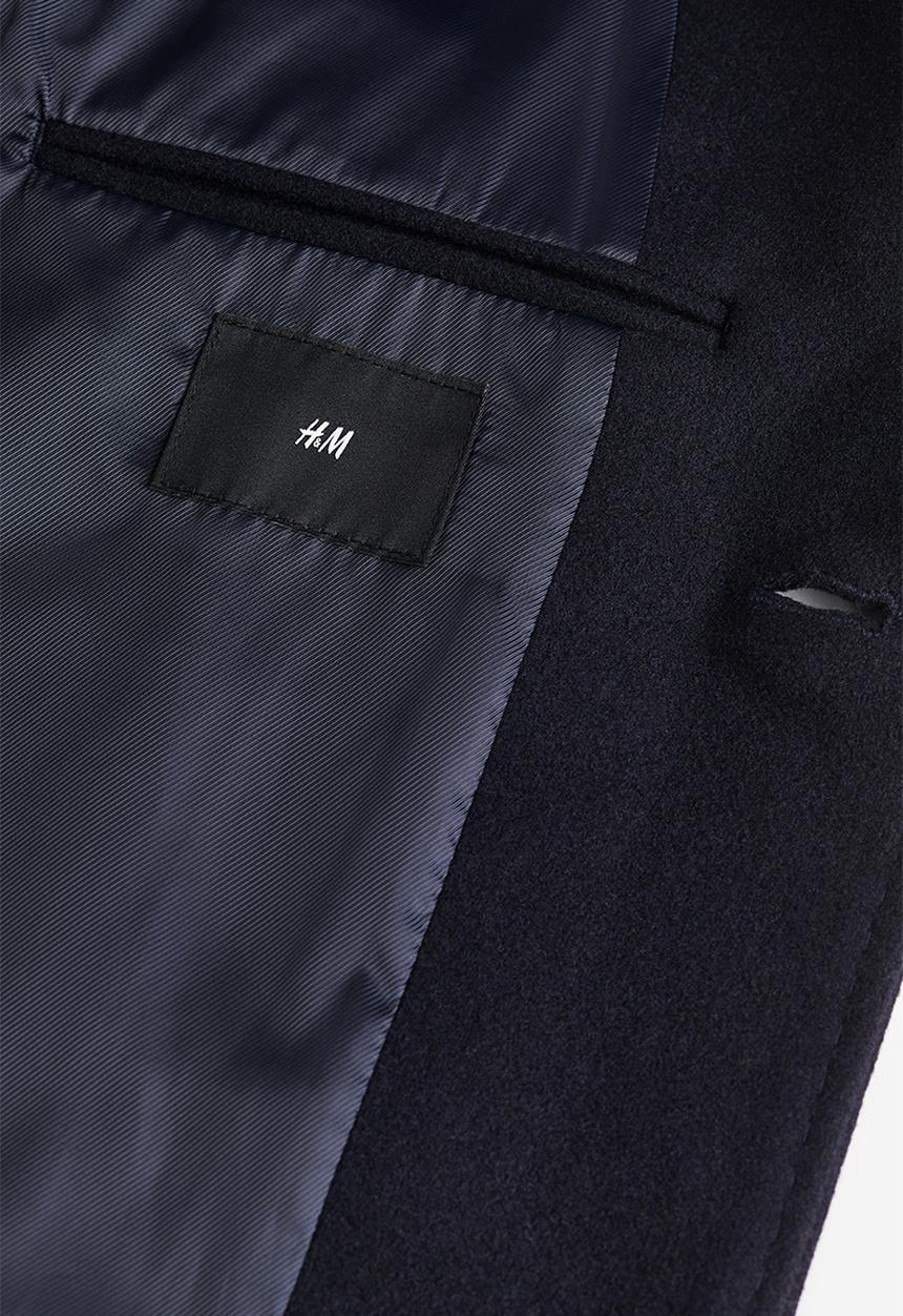 H&M - Wool-blend coat - dark blue