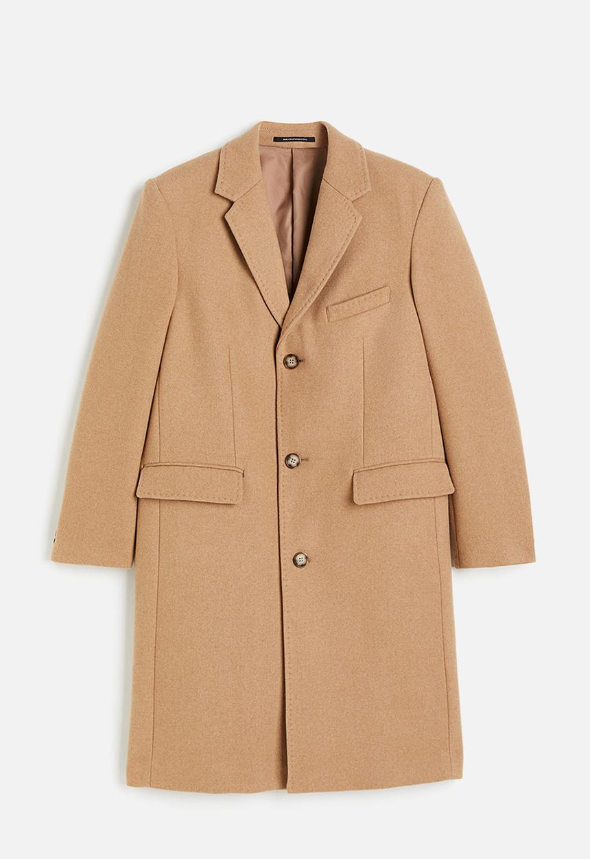 H&M - Wool-blend coat - dark beige