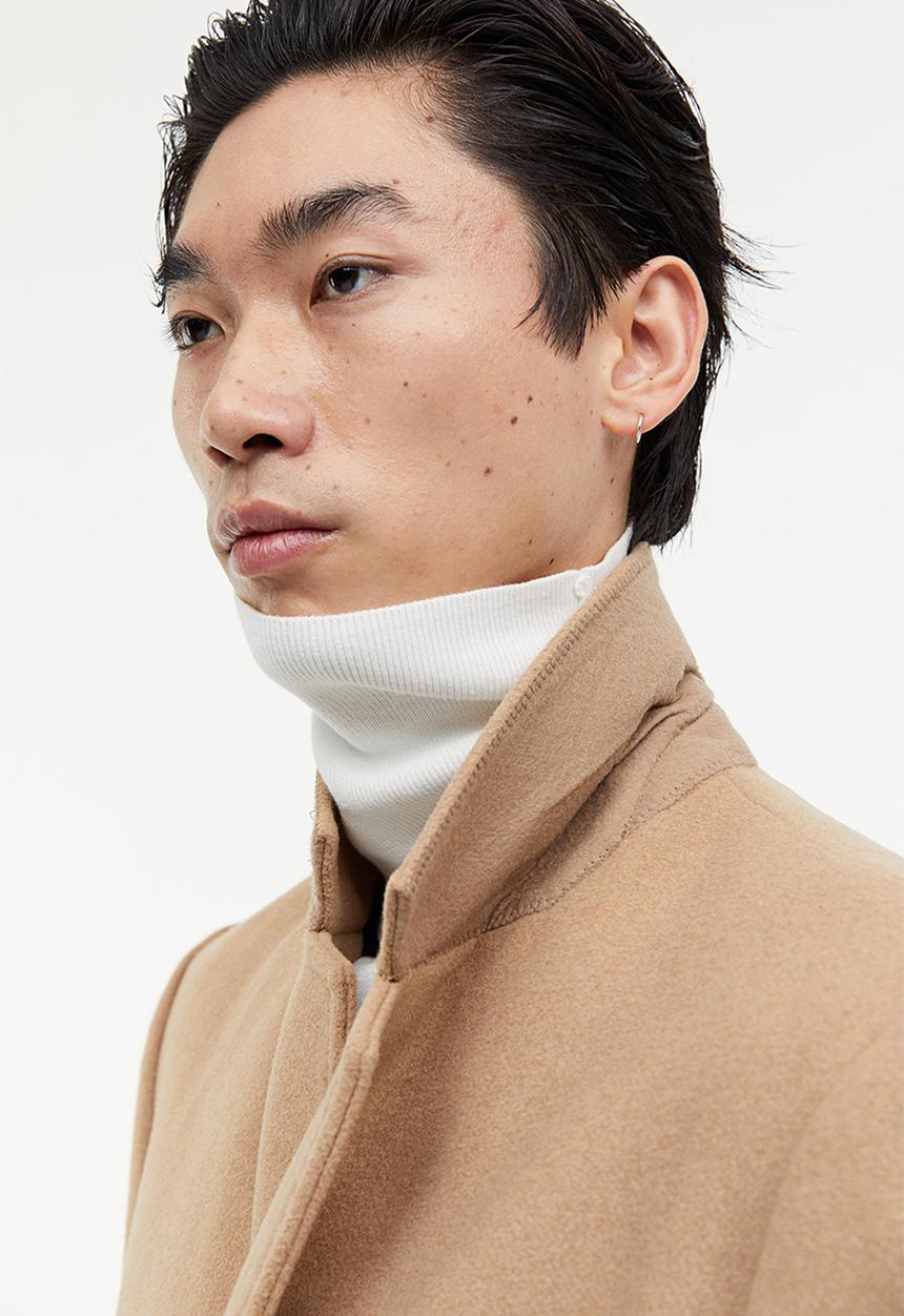 H&M - Wool-blend coat - dark beige