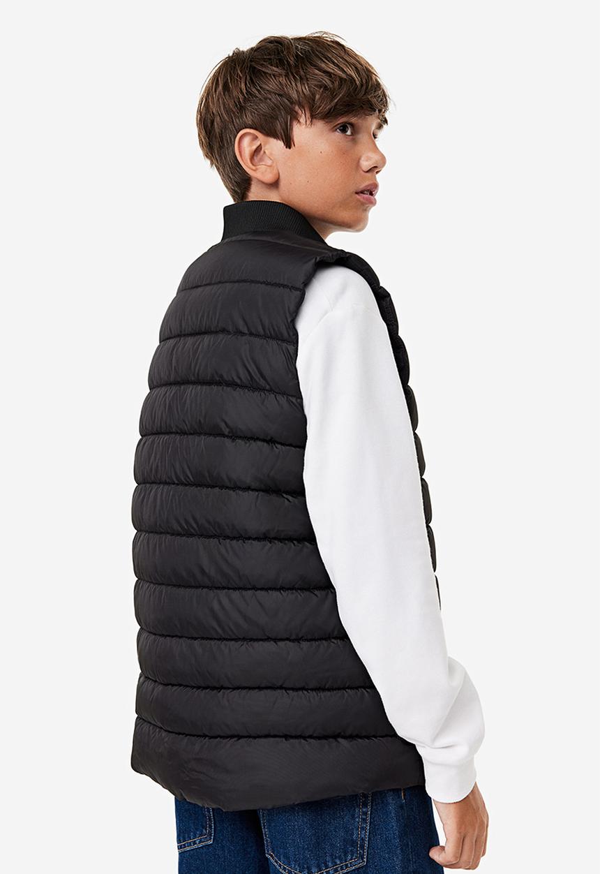 H&M - Puffer gilet - black