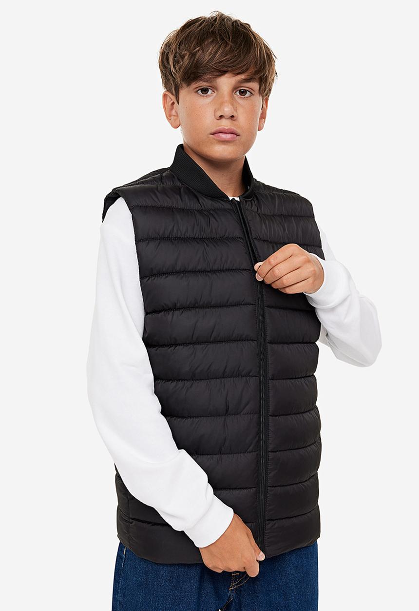 H&M - Puffer gilet - black