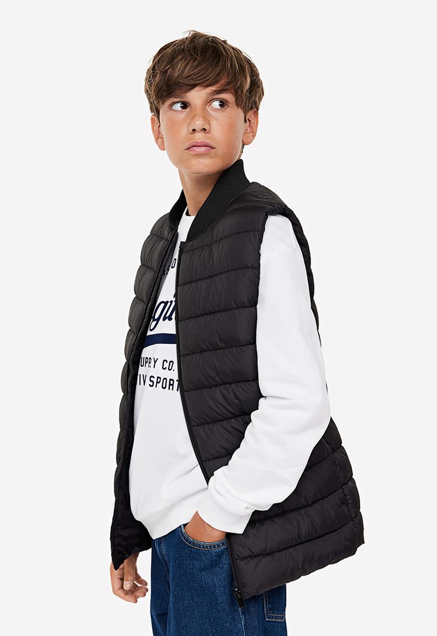 H&M - Puffer gilet - black