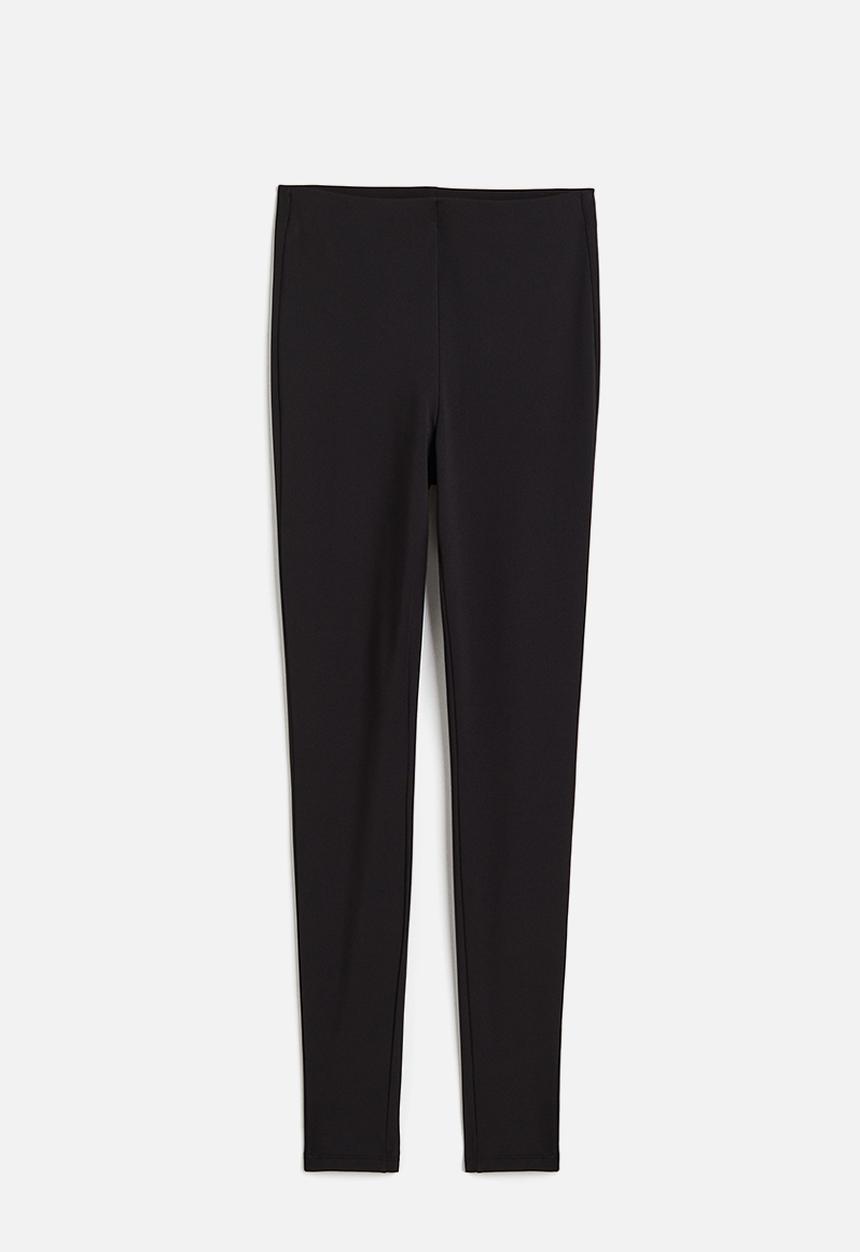H&M - High-waisted leggings - black