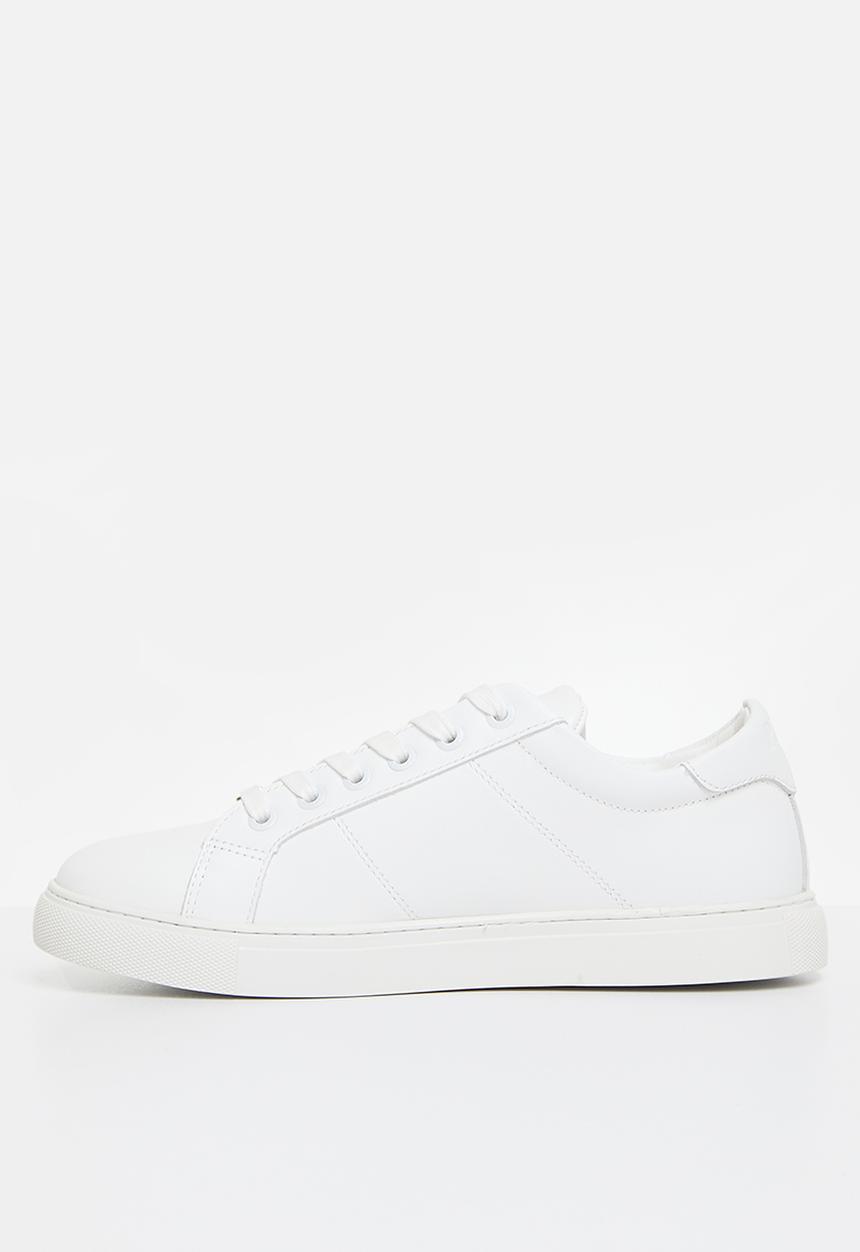 POLO - Classic leather sneaker - white