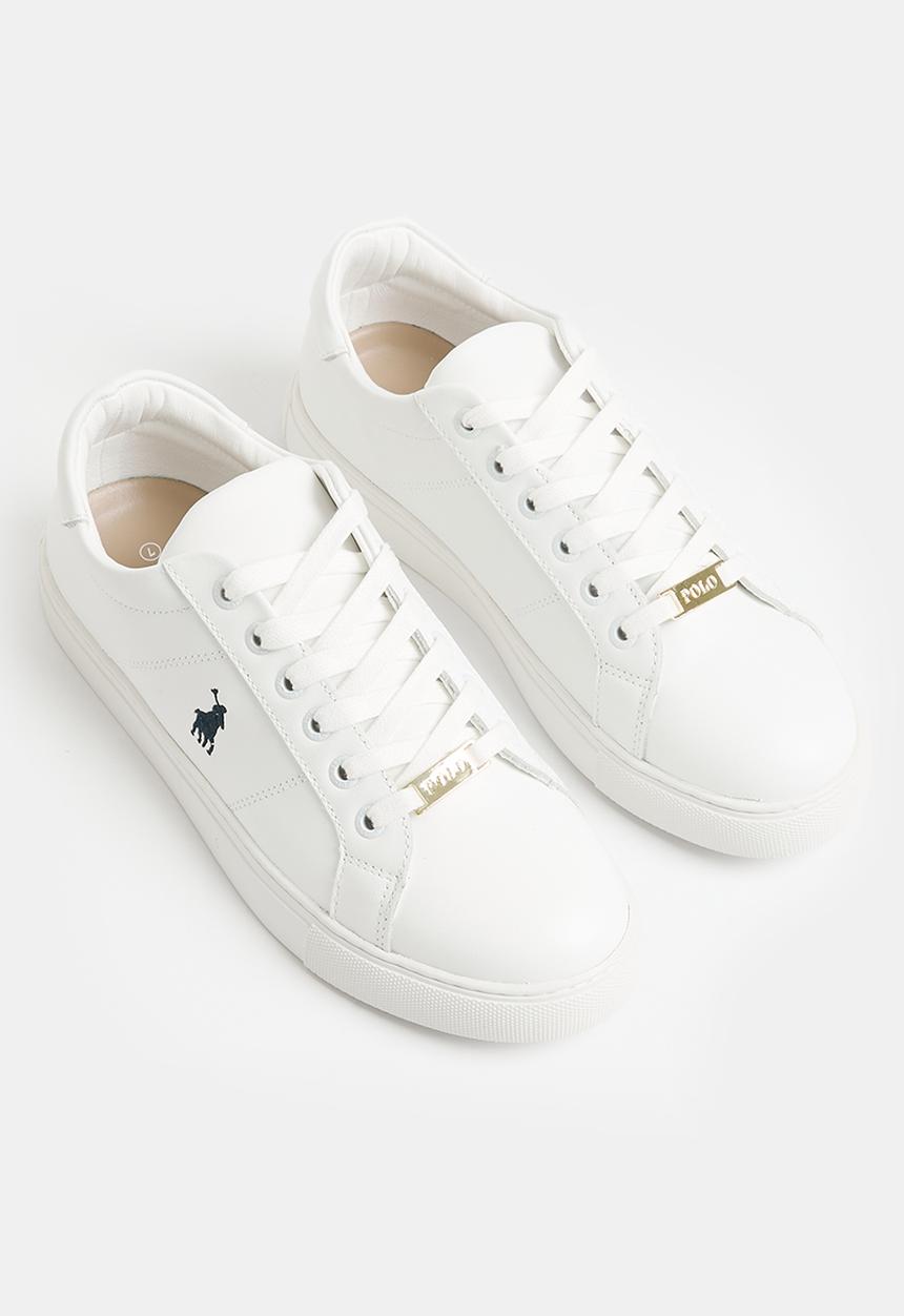 POLO - Classic leather sneaker - white