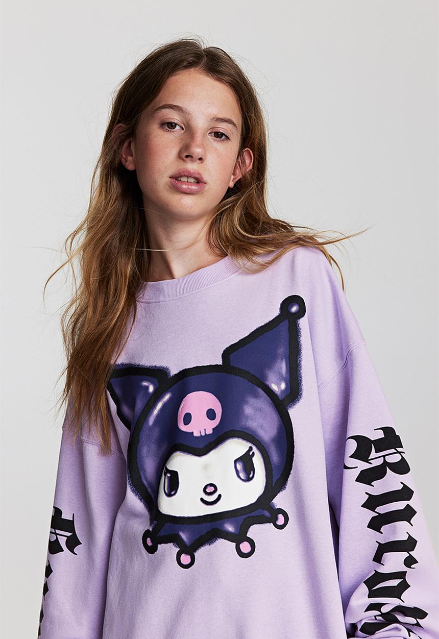 H&M - Oversized sweatshirt - lilac/kuromi