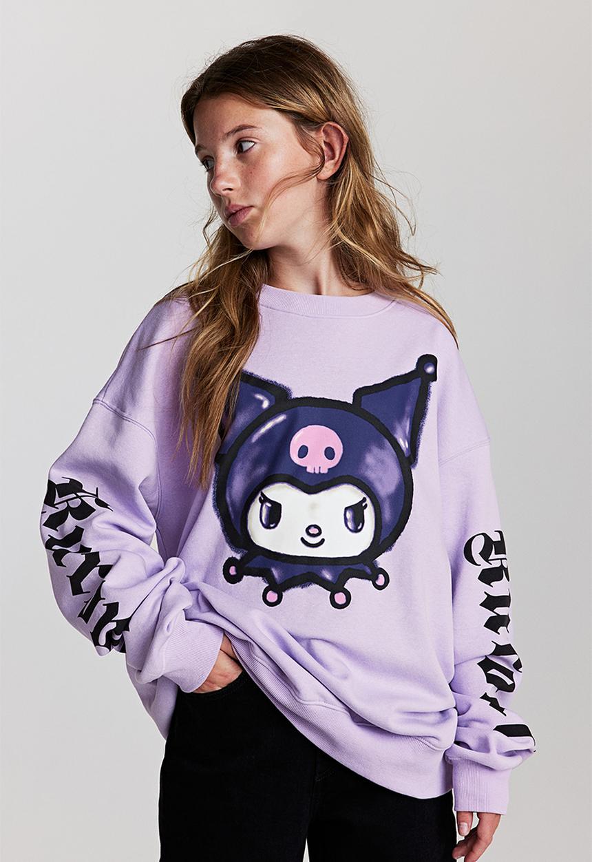 H&M - Oversized sweatshirt - lilac/kuromi