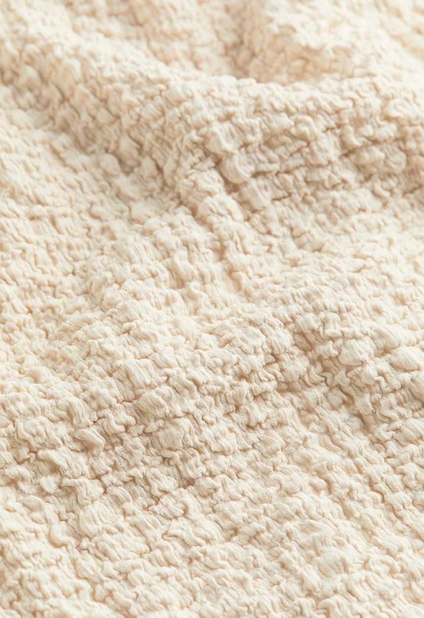 H&M - Textured jersey dress - light beige