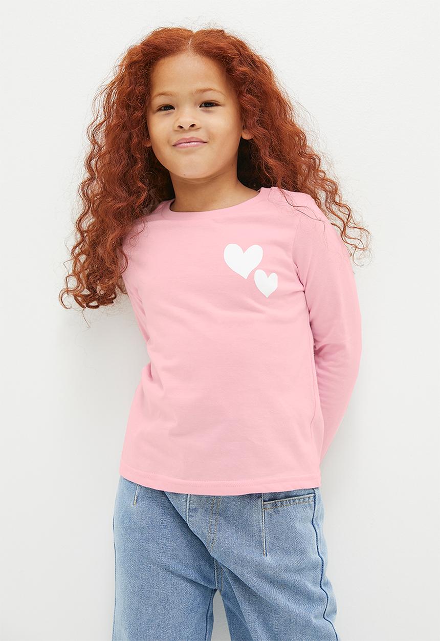 Pop Candy - Long sleeve printed tee - pink