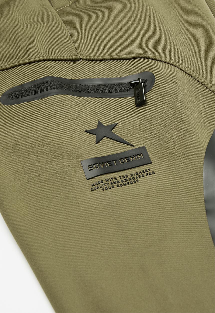SOVIET - Track pants - olive
