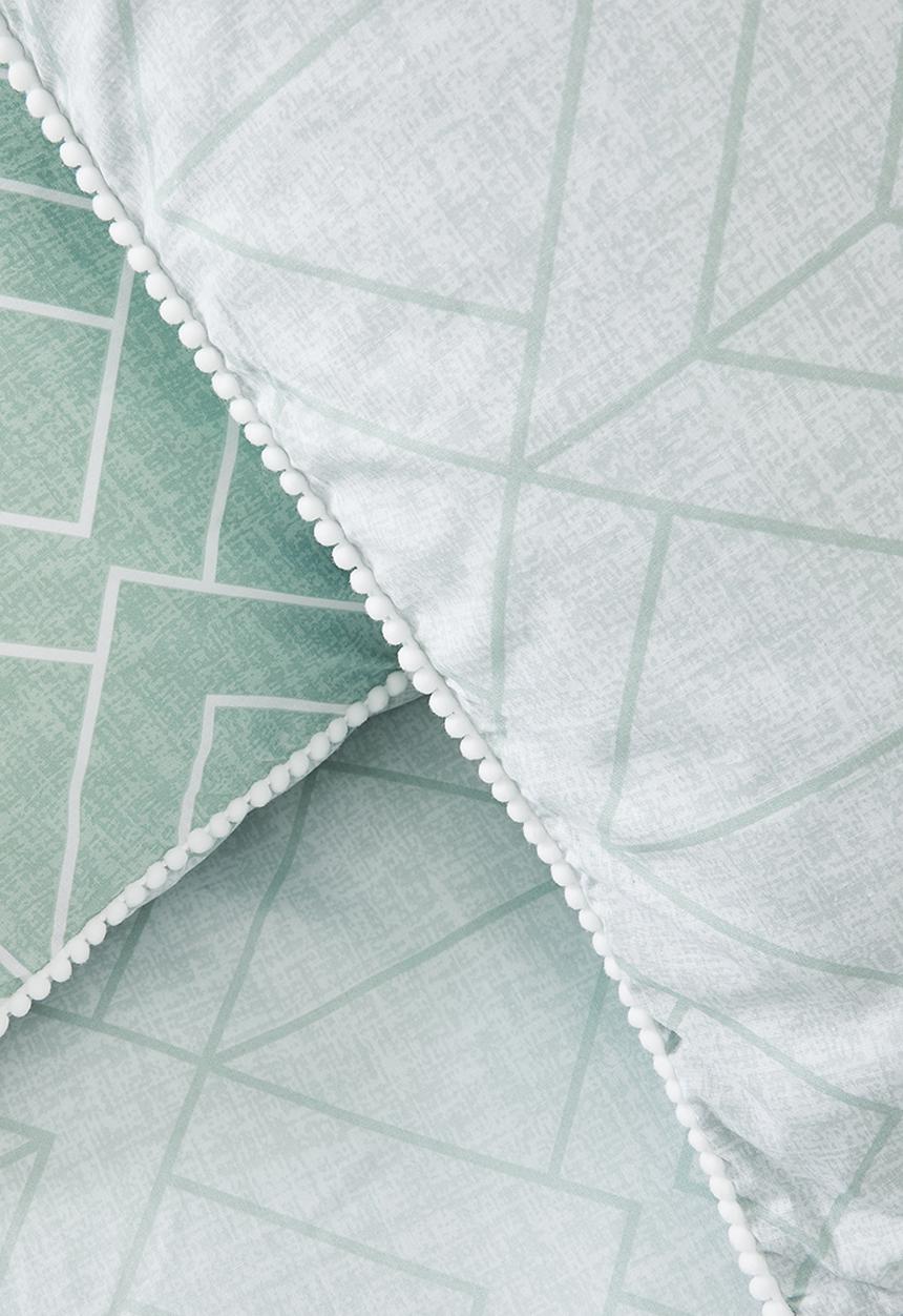 Horrockses - Carlos Geo Duvet Cover - blue