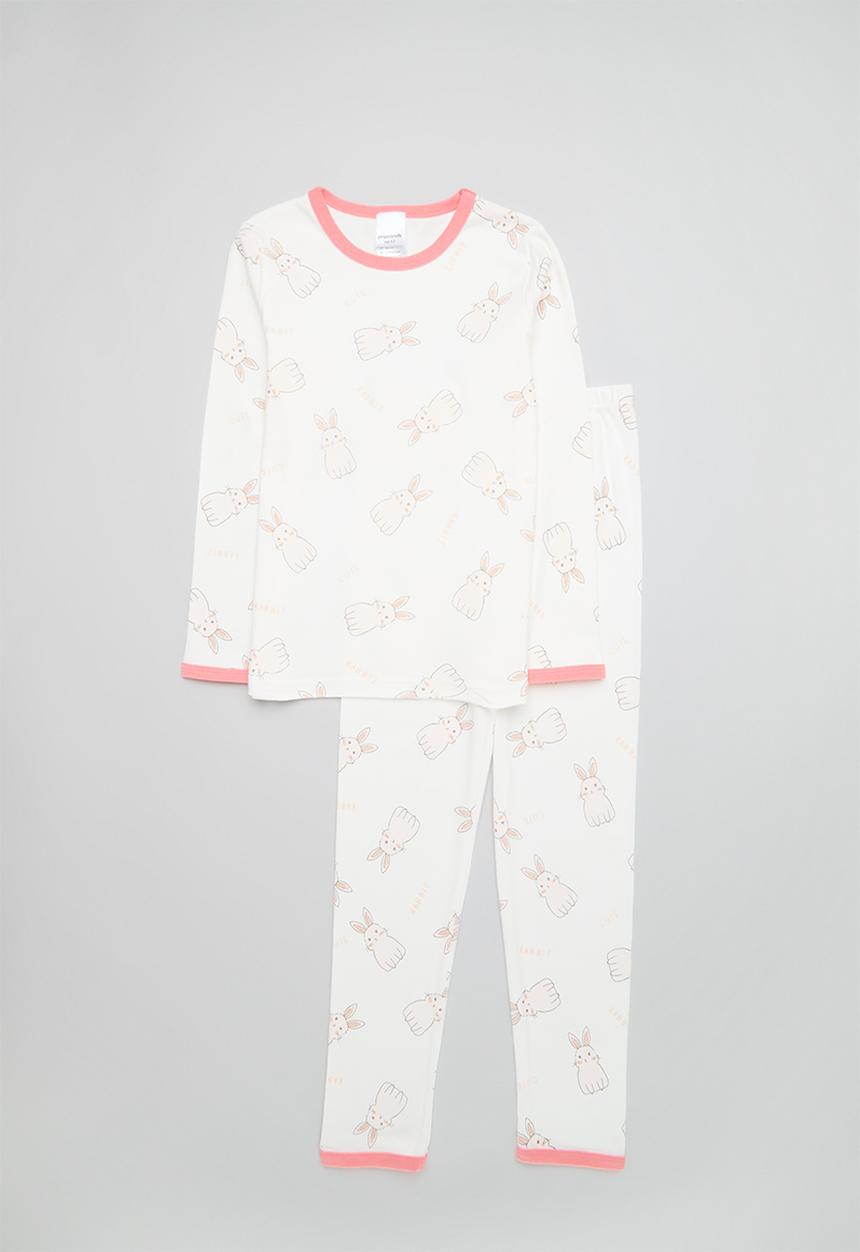 Pop Candy - Printed pj set - white