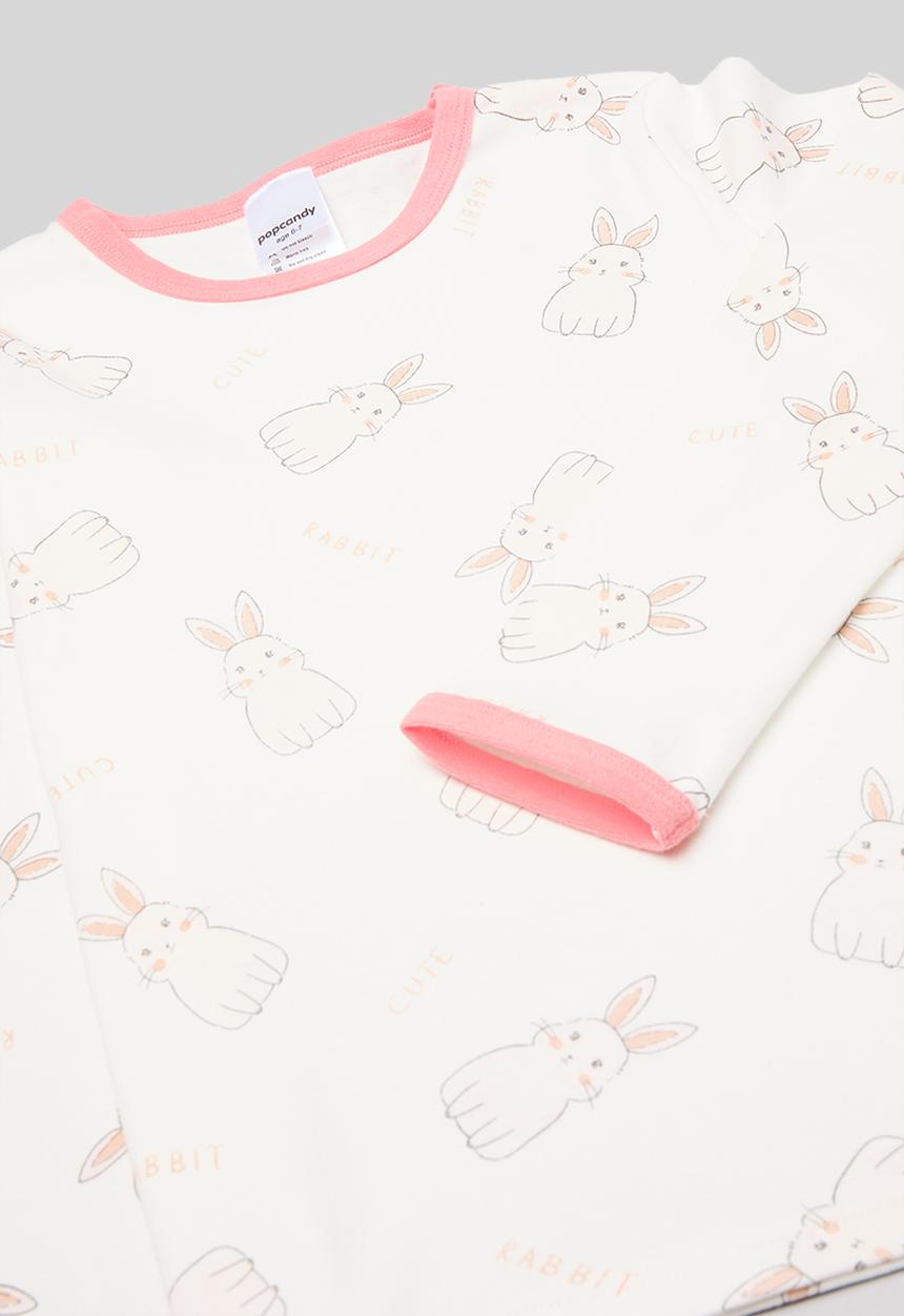 Pop Candy - Printed pj set - white