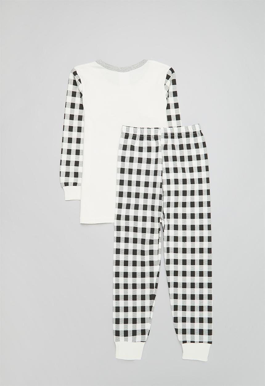 Pop Candy - Check pj set - black & white