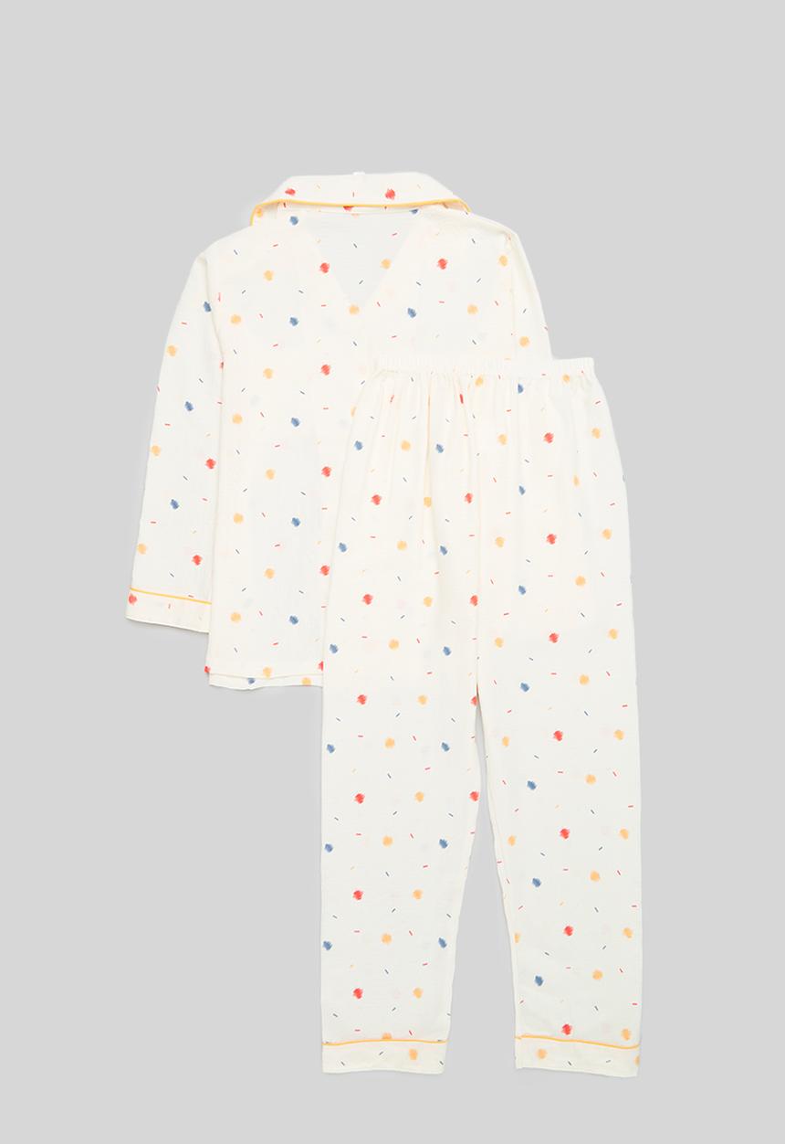 Pop Candy - Polka dot pj set - ecru