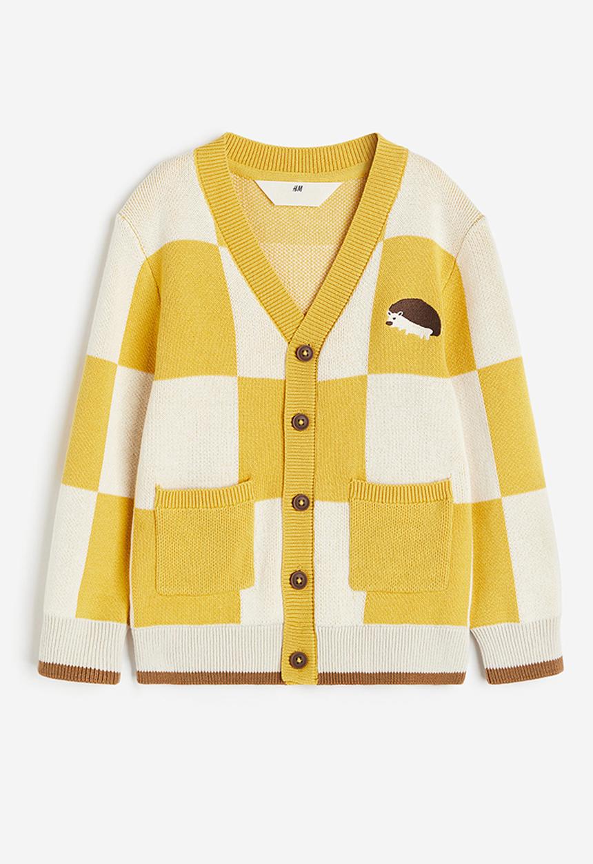 H&M - Jacquard-knit cardigan - yellow