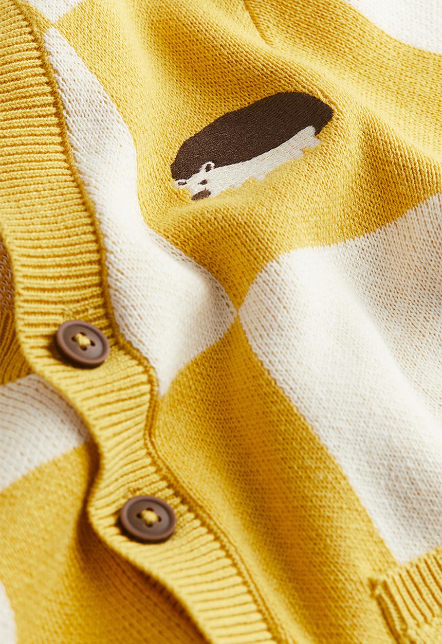 H&M - Jacquard-knit cardigan - yellow