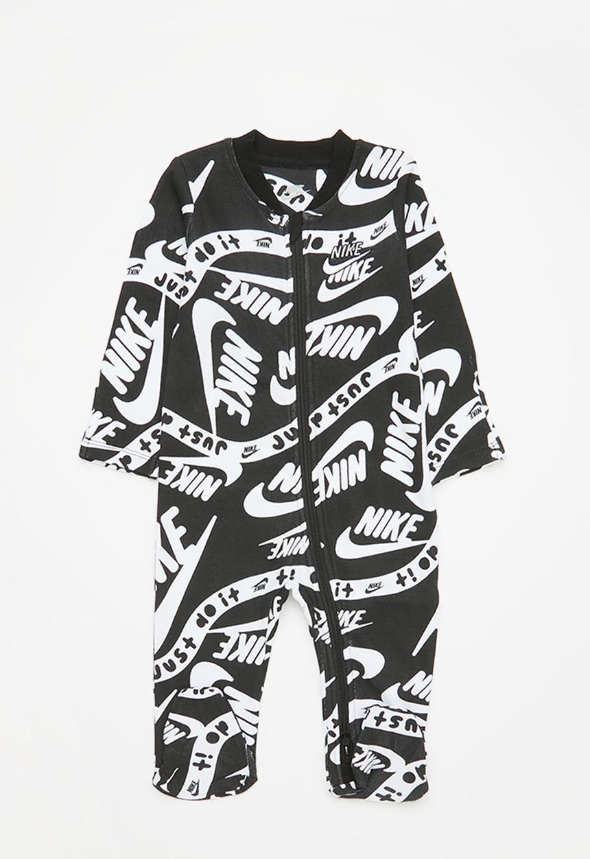 Nike - Nike all-over print coverall - black