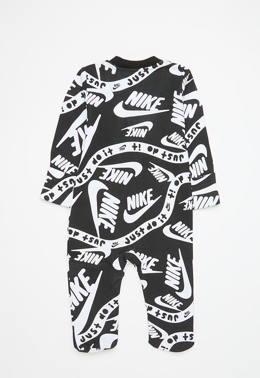 Nike - Nike all-over print coverall - black