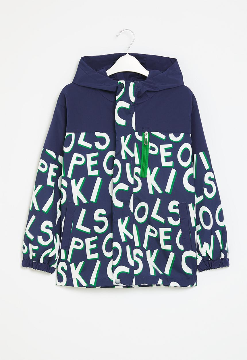 Pop Candy - Printed hooded jacket - blue