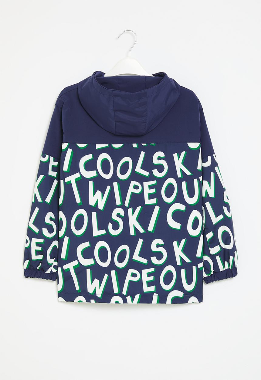 Pop Candy - Printed hooded jacket - blue