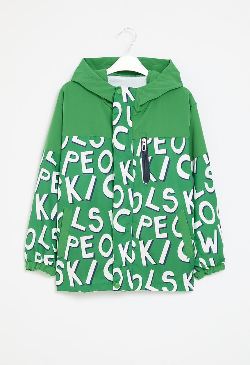 Pop Candy - Printed hooded jacket - green