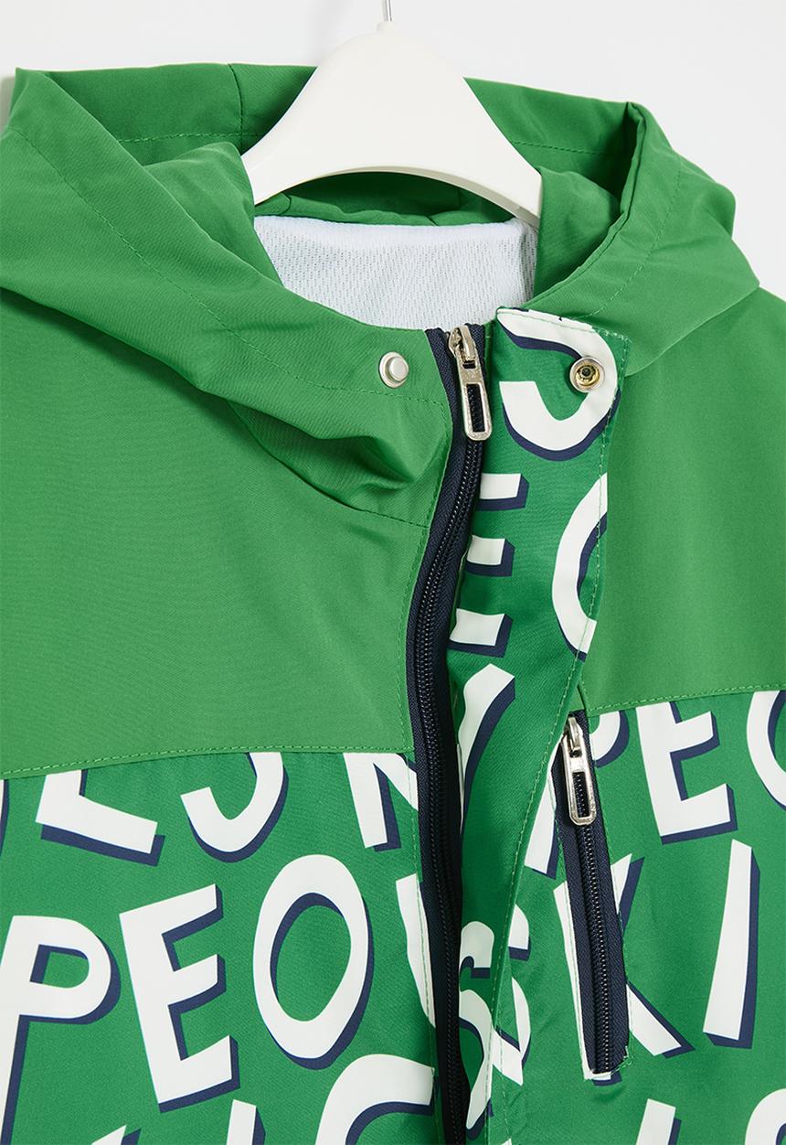 Pop Candy - Printed hooded jacket - green