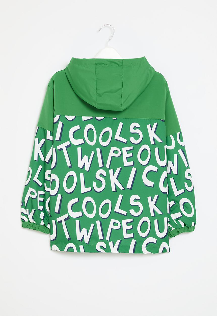 Pop Candy - Printed hooded jacket - green