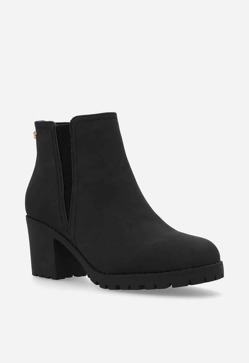 Butterfly Feet - Esther 4 block heel boot - black