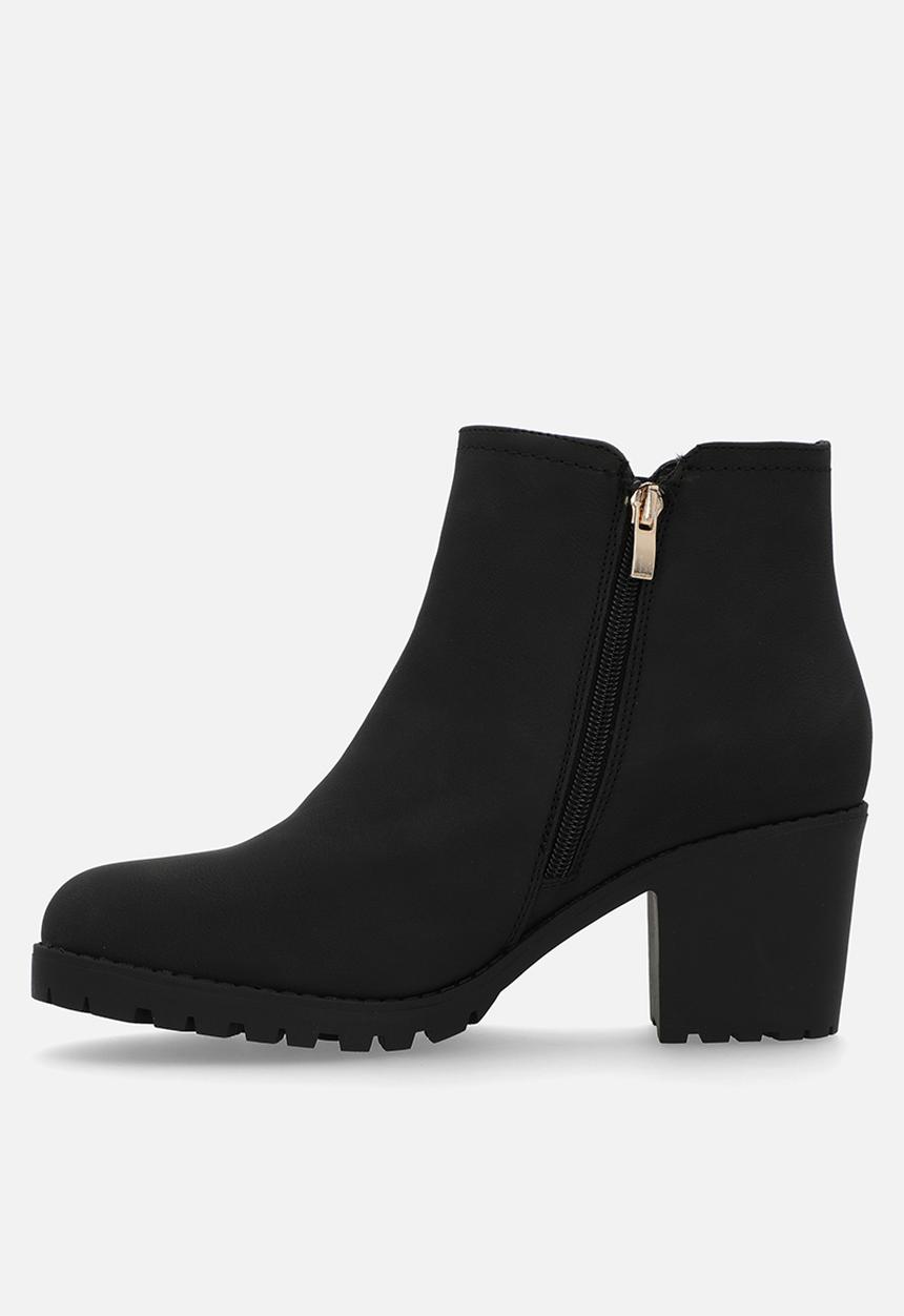 Butterfly Feet - Esther 4 block heel boot - black