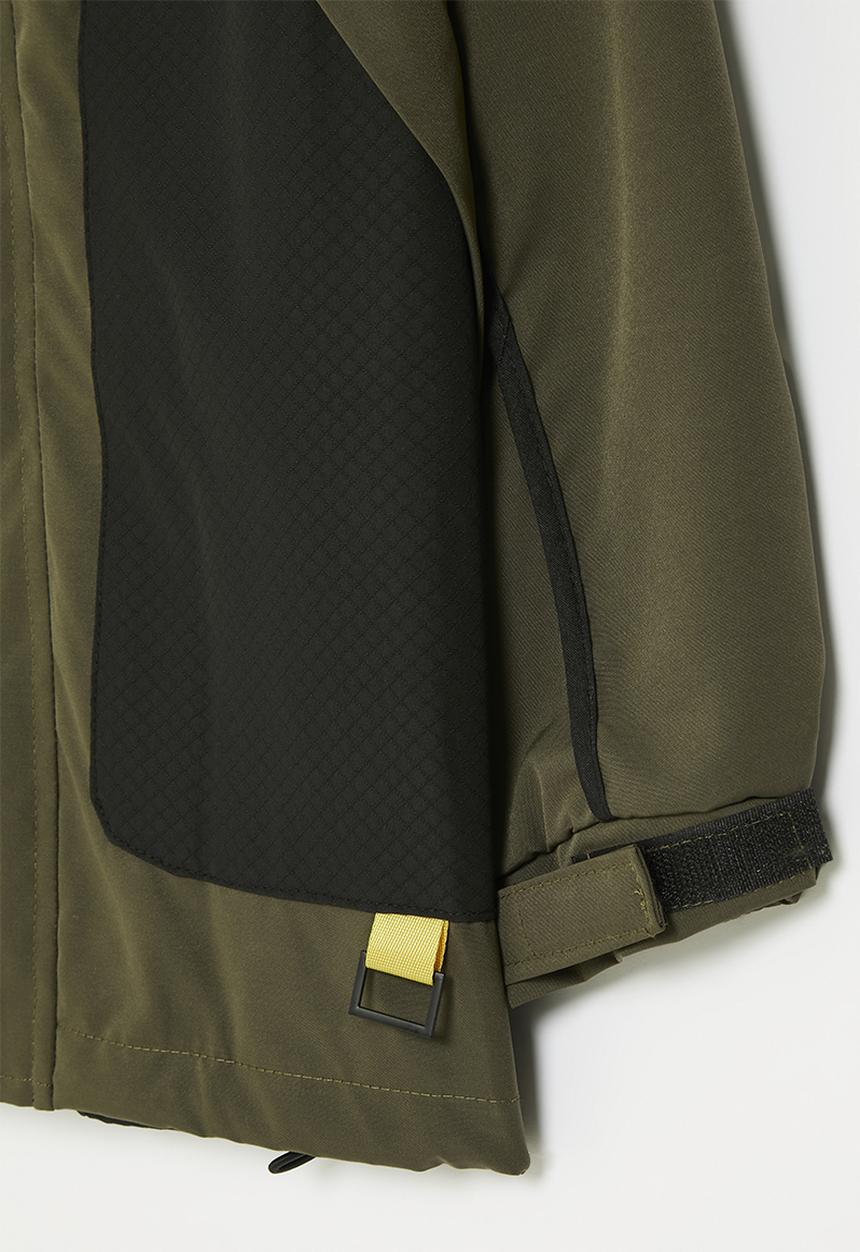 Pop Candy - Colour block windbreaker - green and black
