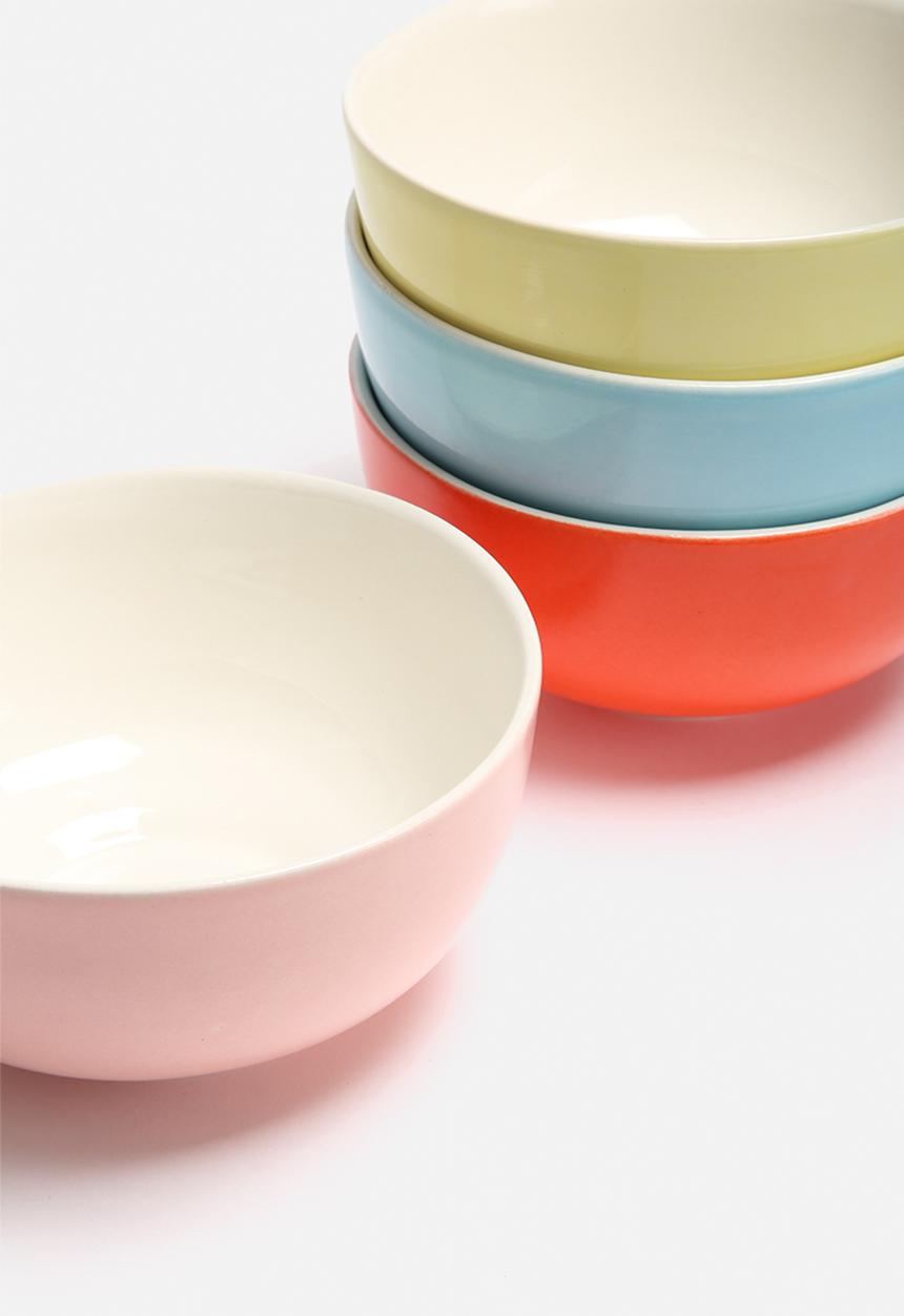 Urchin Art - Set of 4 Colour Block Bowls